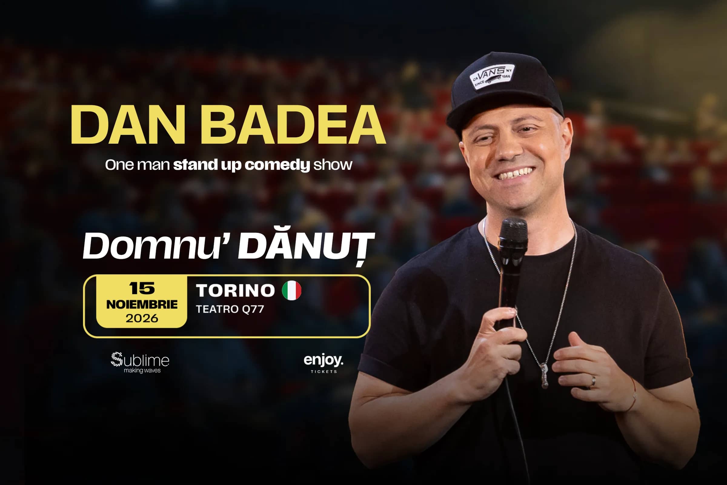Dan Badea, Domnu’ Dănuț, 15 November 2026, Teatro Q77, Turin